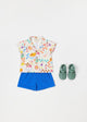Rustique Coton Baby Short Cobalt