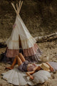 Linen Shell Cushion Sand