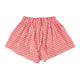 Chekered Shorts Red & Ecru