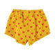 Red Hearts Shorts With Fringes Mustard