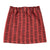 Black Flowers Short Skirt Bordeaux