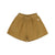 Soft Velour Skirt-Short Ocre
