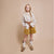 Soft Velour Skirt-Short Ocre