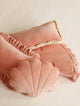 Soft Velvet Shell Cushion Apricot