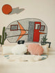 Soft Velvet Shell Cushion Apricot