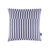 Stanley Square Linen Cushion Blue Thin Lines