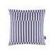 Stanley Square Linen Cushion Blue Thin Lines