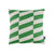 Stanley Square Linen Cushion Green Diagonal Tiles