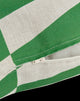Stanley Square Linen Cushion Green Diagonal Tiles