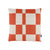 Stanley Square Linen Cushion Orange Tiles