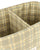 Stories Double Storage Basket Green Lemon Squares 30x20x15 cm