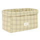 Stories Double Storage Basket Green Lemon Squares 30x20x15 cm