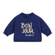 "Bonjour La Vie" Baby Sweater Marine