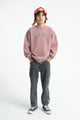 "Lunch Break" Oversized Sweatshirt Pink