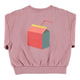 "Lunch Break" Oversized Sweatshirt Pink