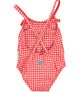 "Ma Chérie" Baby Swimsuit Red Checkered