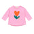 Fleur Coeur Baby T-Shirt Bubble Gum