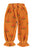 Big Flowers Trousers With Ruffles Camel