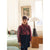 Imani Tunic Check Heart Navy Burgundy