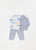 Transat Striped Baby Vest Cobalt