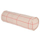 Vibes Cylinder Cushion Pink Red Grid 50x16 cm
