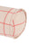 Vibes Cylinder Cushion Pink Red Grid 50x16 cm