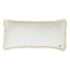 Soft Velvet Bolster with Fringe White