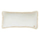 Soft Velvet Bolster with Fringe White