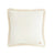 Soft Velvet Cushion with Fringe White