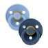 Bibs 2-Pacifiers Sky Blue, Steel Blue 0/6 m