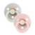 Bibs 2-Pacifiers Haze Blossom 6/18 m