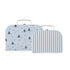 Kids Suitcases Set of 2 Mix Sailboats Stripes