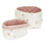 Quilted Storage Basket Set of 2 Windflower Cream CamCam Lebanon Middle East Dubai UAE - Saudi Arabia 