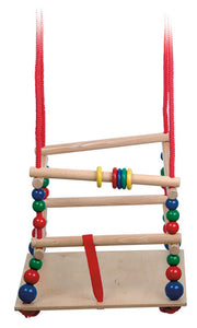 Swing With Back Support Colored Beads