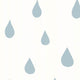 Wallpaper Raindrops Blue - Price Pre Roll