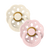 Bibs Boheme 2-Pacifiers Ivory, Blossom 6/18 m