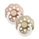 Bibs Boheme 2-Pacifiers Glow Blush, Vanilla 0/6 m