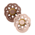 Bibs Boheme 2-Pacifiers Woodchuck, Blush 6/18 m
