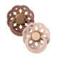 Bibs Boheme 2-Pacifiers Woodchuck, Blush 6/18 m