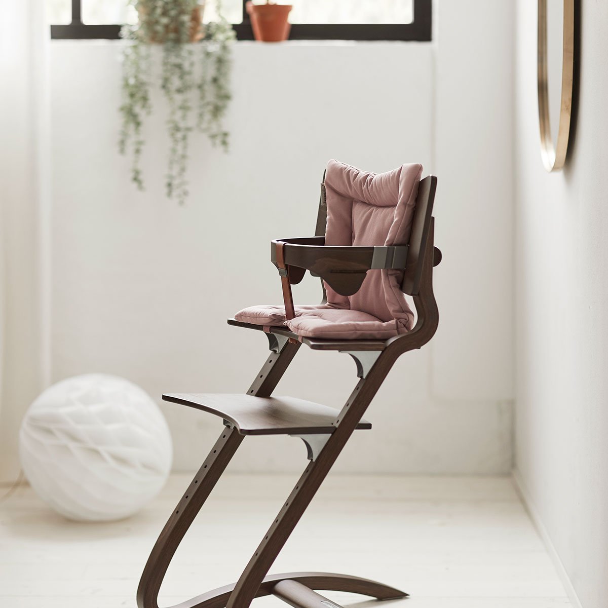 leander high chair vs stokke Leander High Chair Cushion Louie Dusty Rose