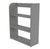 An urban grey 3 level shelf