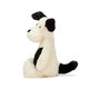 Jellycat Bashful Puppy Medium Black & Cream