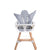 Evolution 2-in-1 High Chair White Plus FREE Angel Cushion Grey