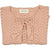 A Pink Edith Cardigan Knitted Cotton Lurex