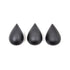 Set of 3 Raindrops Hooks Black