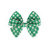 Check Big Bow Clip Green