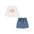 Denim Mini Skirt Stonewashed