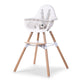 Evolution 2-in-1 High Chair White Plus FREE Angel Cushion Grey