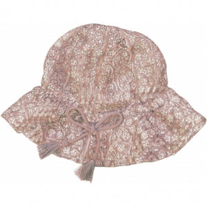 Colette Hat Indian Flowers Pink