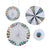 Giant Silver Holographic Pinwheels